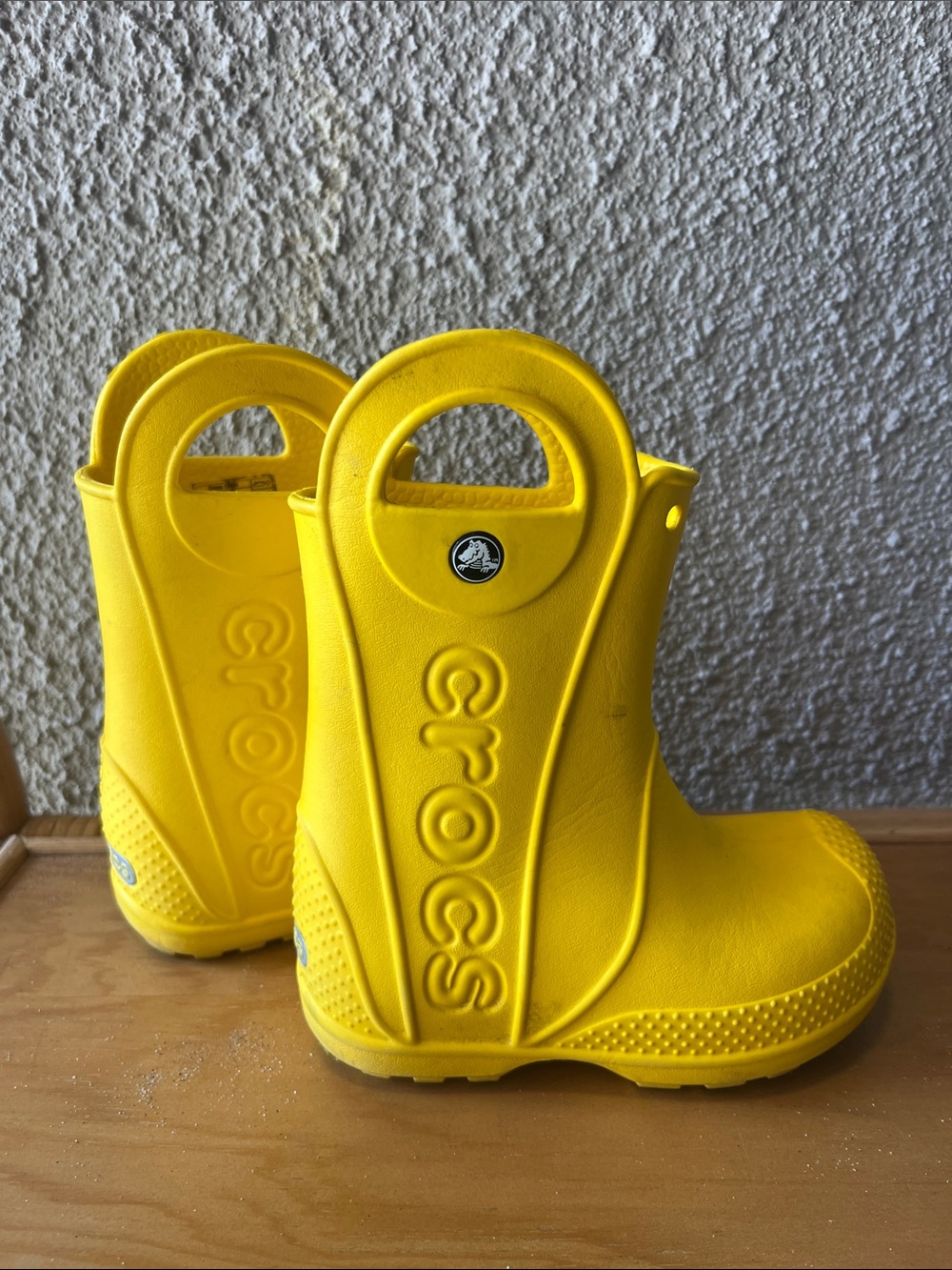 CROCS Kids' Bright Yellow Handle Rain & Snow Boots